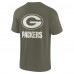 Футболка Green Bay Packers Unisex Elements Super Soft Short Sleeve - Olive