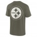 Unisex Pittsburgh Steelers Fanatics Olive Elements Super Soft Short Sleeve T-Shirt