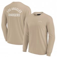 Футболка с длинным рукавом Los Angeles Chargers Unisex Elements Super Soft - Khaki