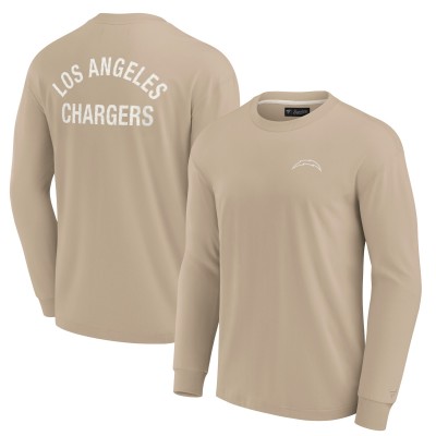 Футболка с длинным рукавом Los Angeles Chargers Unisex Elements Super Soft - Khaki