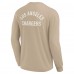 Футболка с длинным рукавом Los Angeles Chargers Unisex Elements Super Soft - Khaki