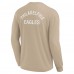 Футболка с длинным рукавом Philadelphia Eagles Unisex Elements Super Soft - Khaki