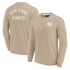 Футболка с длинным рукавом New York Giants Unisex Elements Super Soft - Khaki Футболка с длинным рукавом New York Giants Unisex Elements Super Soft - Khaki