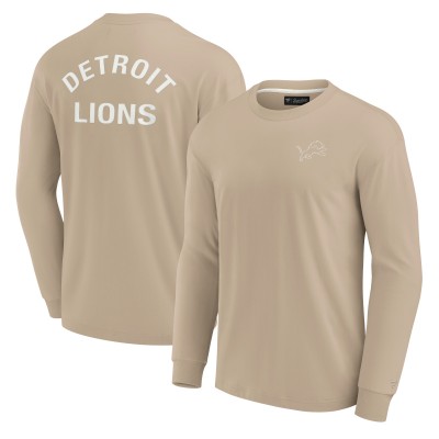 Футболка с длинным рукавом Detroit Lions Unisex Elements Super Soft - Khaki