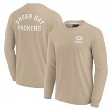 Футболка с длинным рукавом Green Bay Packers Unisex Elements Super Soft - Khaki