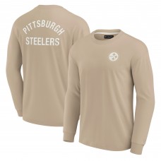 Футболка с длинным рукавом Pittsburgh Steelers Unisex Elements Super Soft - Khaki