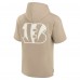 Толстовка Cincinnati Bengals Unisex Elements Super Soft Fleece Short Sleeve - Khaki
