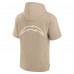 Толстовка Los Angeles Chargers Unisex Elements Super Soft Fleece Short Sleeve - Khaki