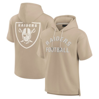Толстовка Las Vegas Raiders Unisex Elements Super Soft Fleece Short Sleeve - Khaki