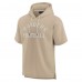 Толстовка Las Vegas Raiders Unisex Elements Super Soft Fleece Short Sleeve - Khaki