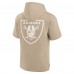Толстовка Las Vegas Raiders Unisex Elements Super Soft Fleece Short Sleeve - Khaki