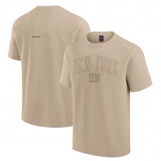 Футболка New York Giants Unisex Elements Heavyweight Tri-Blend - Khaki