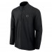 Pittsburgh Steelers Fanatics Black Front Office Micro Tonal Quarter-Zip Pullover