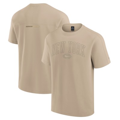 Unisex New York Jets Fanatics Khaki Elements Heavyweight Tri-Blend T-Shirt