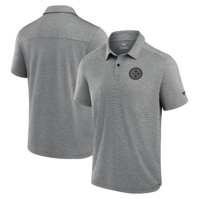 Pittsburgh Steelers Fanatics Black Front Office Tech Polo