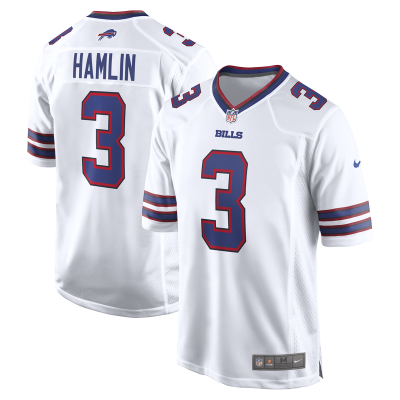 Джерси Buffalo Bills Damar Hamlin Nike White Game