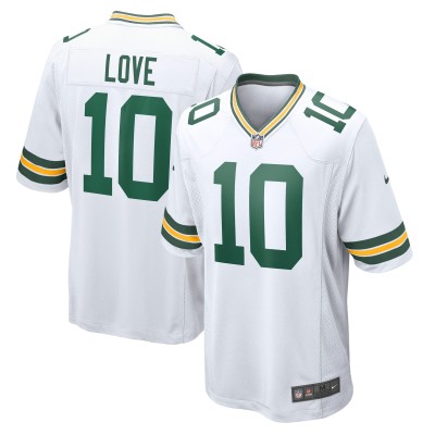 Игровая джерси Jordan Love Green Bay Packers Nike  Game - White