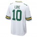 Игровая джерси Jordan Love Green Bay Packers Nike  Game - White