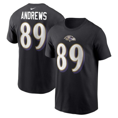 Футболка Mark Andrews Baltimore Ravens Nike  Player Name & Number -  Black