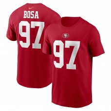 Футболка Nick Bosa San Francisco 49ers Nike Player Name & Number - Scarlet