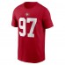 Футболка Nick Bosa San Francisco 49ers Nike Player Name & Number - Scarlet