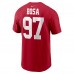 Футболка Nick Bosa San Francisco 49ers Nike Player Name & Number - Scarlet