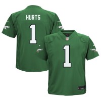 Дошкольникам Philadelphia Eagles Jalen Hurts Nike Kelly Green Game Jersey