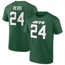 Darrelle Revis New York Jets Retired Player Icon Name & Number T-Shirt - Green