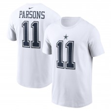 Футболка с номером Micah Parsons Dallas Cowboys Nike  -  White
