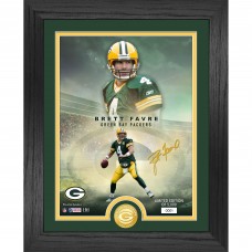 Green Bay Packers Brett Favre Highland Mint 13 x 16 Bronze Coin Photo Mint