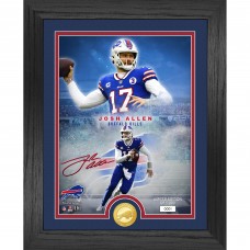 Buffalo Bills Josh Allen Highland Mint 13 x 16 Bronze Coin Photo Mint