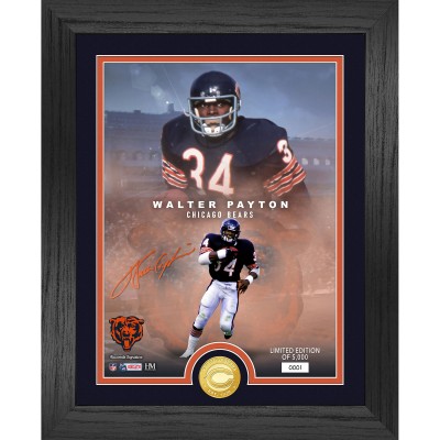 Chicago Bears Walter Payton Highland Mint 13 x 16 Bronze Coin Photo Mint