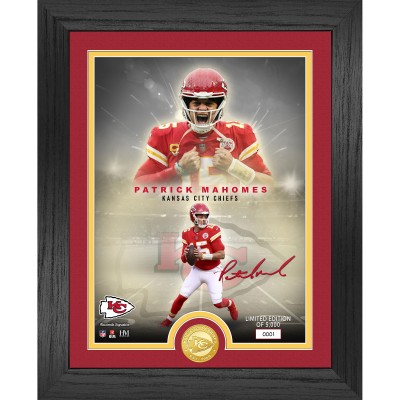 Patrick Mahomes Kansas City Chiefs Highland Mint 13 x 16 Bronze Coin Photo Mint
