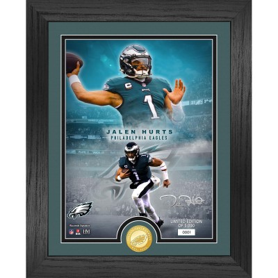 Jalen Hurts Philadelphia Eagles Highland Mint 13 x 16 Bronze Coin Photo Mint