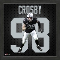 Las Vegas Raiders Maxx Crosby Highland Mint 13 x 13 Impact Jersey Framed Photo