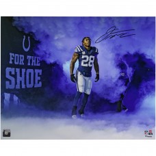 Jonathan Taylor Indianapolis Colts Autographed Fanatics Authentic 16 x 20 Smoke Entrance Photograph