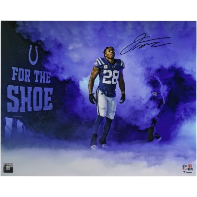Jonathan Taylor Indianapolis Colts Autographed Fanatics Authentic 16 x 20 Smoke Entrance Photograph
