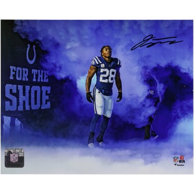 Jonathan Taylor Indianapolis Colts Autographed Fanatics Authentic 8 x 10 Smoke Entrance Photograph