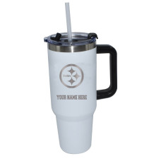 Именная термос Pittsburgh Steelers The Memory Company White 40oz. Colossal