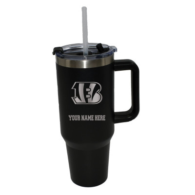 Именная термос Cincinnati Bengals The Memory Company Black 40oz. Colossal