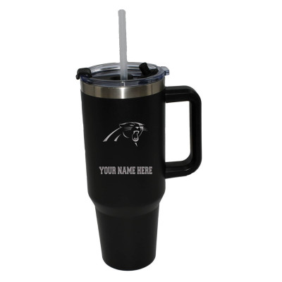 Именная термос Carolina Panthers The Memory Company Black 40oz. Colossal
