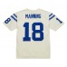 Игровая джерси Peyton Manning Indianapolis Colts Mitchell & Ness Chainstitch Legacy - Cream