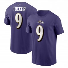 Футболка Justin Tucker Baltimore Ravens Nike  Player Name & Number -  Purple