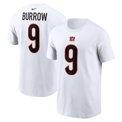 Футболка Joe Burrow Cincinnati Bengals Nike  Player Name & Number -  White