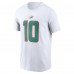 Miami Dolphins Tyreek Hill Nike White Player Name & Number T-Shirt