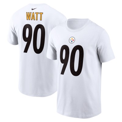Pittsburgh Steelers T.J. Watt Nike White Player Name & Number T-Shirt