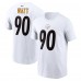 Pittsburgh Steelers T.J. Watt Nike White Player Name & Number T-Shirt