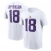 Футболка Justin Jefferson Minnesota Vikings Nike  Player Name & Number -  White