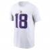 Футболка Justin Jefferson Minnesota Vikings Nike  Player Name & Number -  White