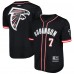 Рубашка с коротким рукавом Bijan Robinson Atlanta Falcons Pro Standard Mesh Baseball - Black